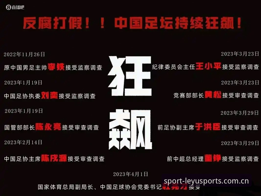 中国足协第三批禁足名单解析：通过乐鱼体育官网入口必备的观赛视角理解足球反腐